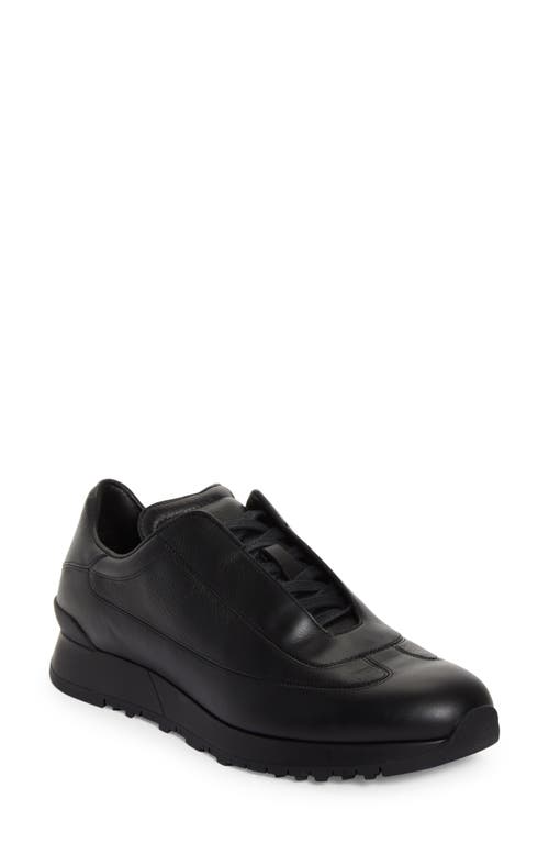 River Leather Sneaker in Black