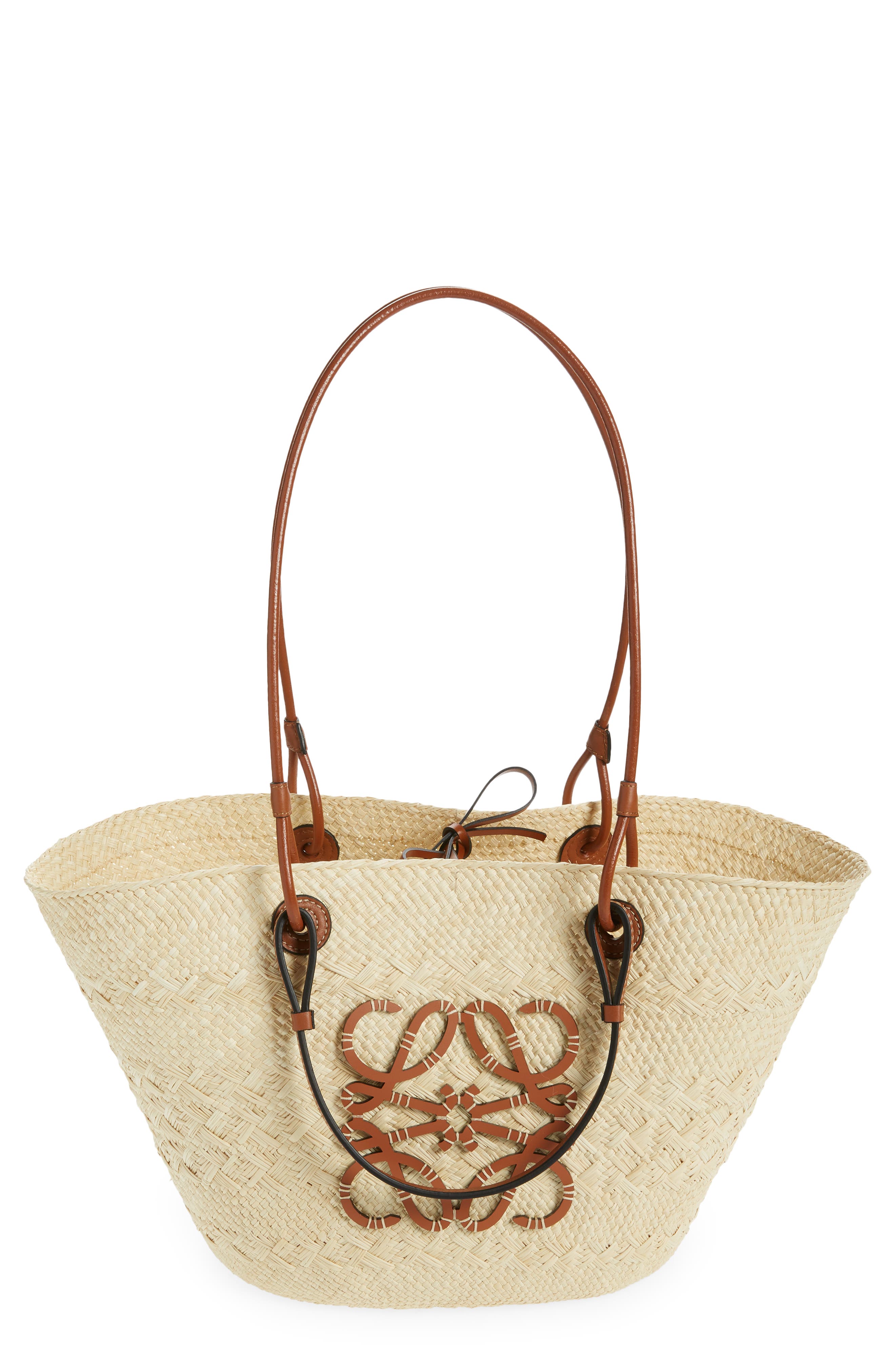 Loewe x Paula's Ibiza Anagram Iraca Palm Basket Bag in Natural/Tan at Nordstrom