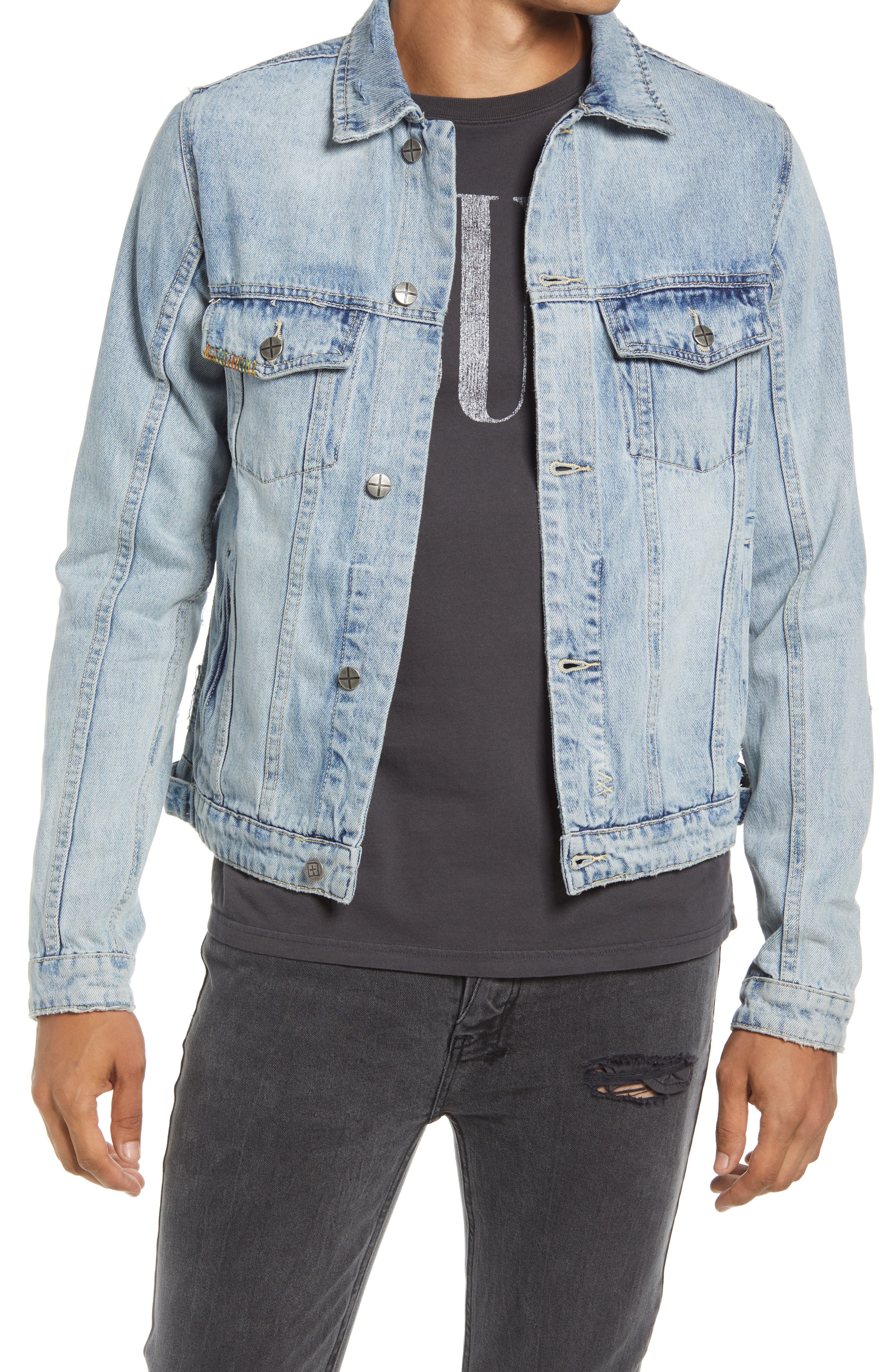 Ksubi Classic Kolor Stitch Denim Jacket at Nordstrom, Size Small