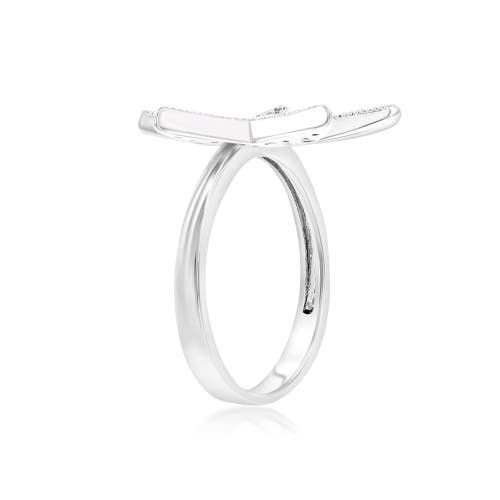 Donatello Gian Crystal Star Ring In Silver