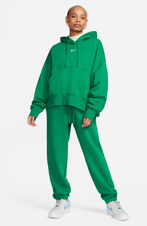 Shop Nike Sportswear Phoenix Fleece Pullover Hoodie In Malachite/sail