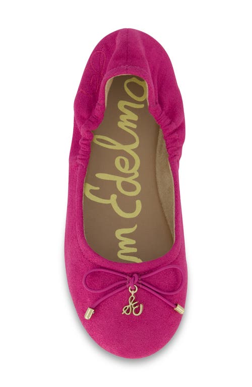 Shop Sam Edelman Kids' Felicia Ballet Flat In Berry