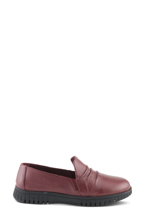 Spring Step Patton Loafer In Dark Red
