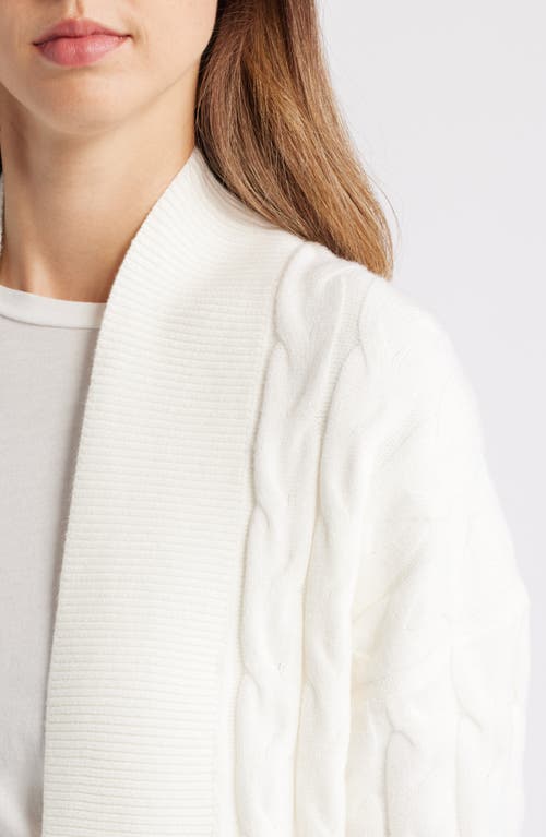 CASLONR CASLON(R) LONGLINE CABLE STITCH CARDIGAN 