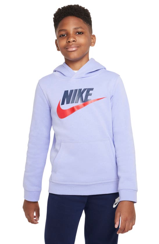 Nike Kids' Sportswear Club Fleece Hoodie In Light Thistle