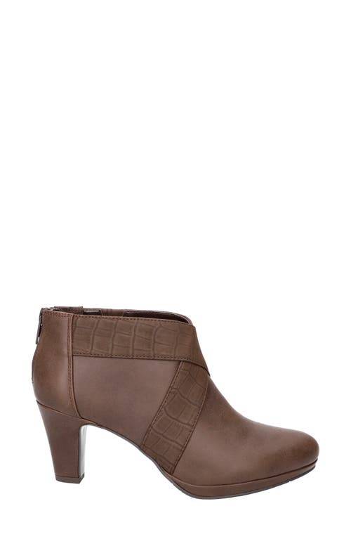 Shop Easy Street Spice Bootie In Brown Matte