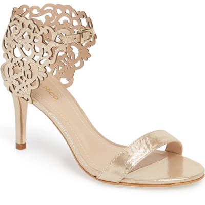 Klub Nico Adira Laser Cut Sandal, Metallic
