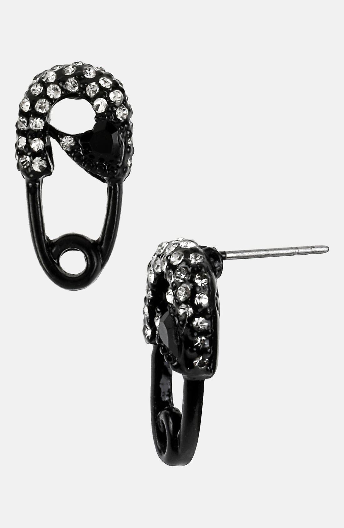Betsey Johnson 'Iconic Jet Setter' Safety Pin Stud Earrings Nordstrom