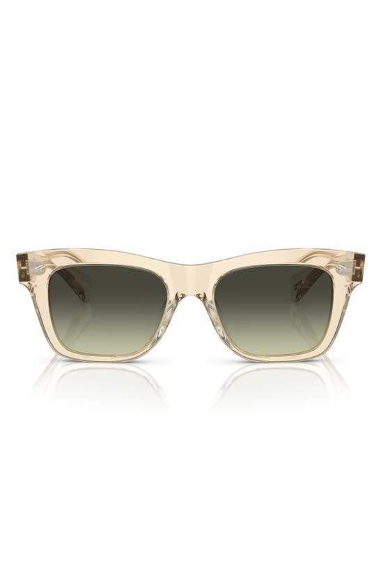 Oliver Peoples Ms. Oliver Gradient Acetate Square Sunglasses In Green