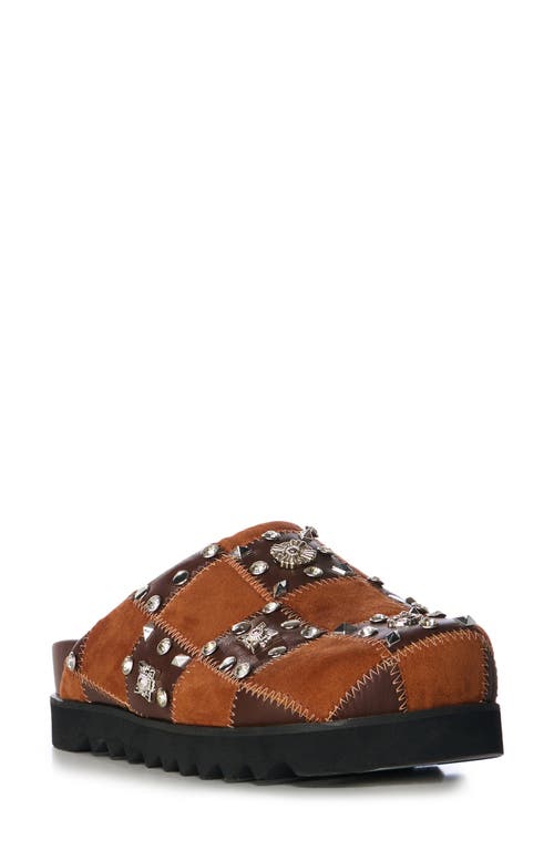 Azalea Wang Fischer Patchwork Clog In Tan