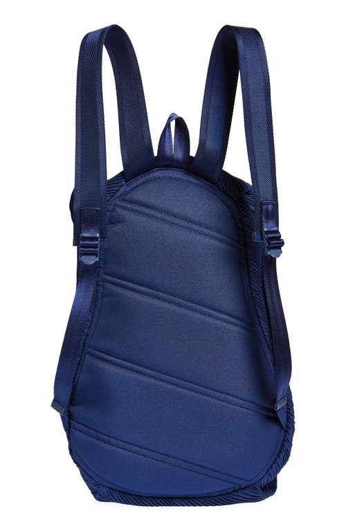 Shop Issey Miyake Pleats Please  Bias Pleated Backpack In Navy