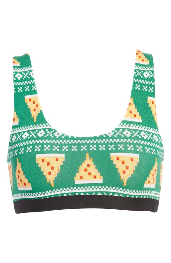 Meundies Print Bralette In Piece On Earth