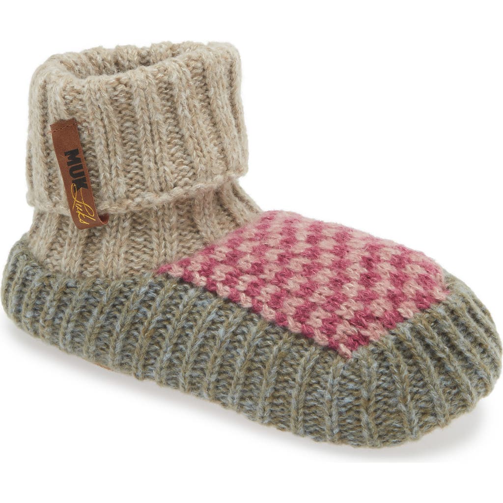 Muk Luks Slipper Socks In Cherry Blossom