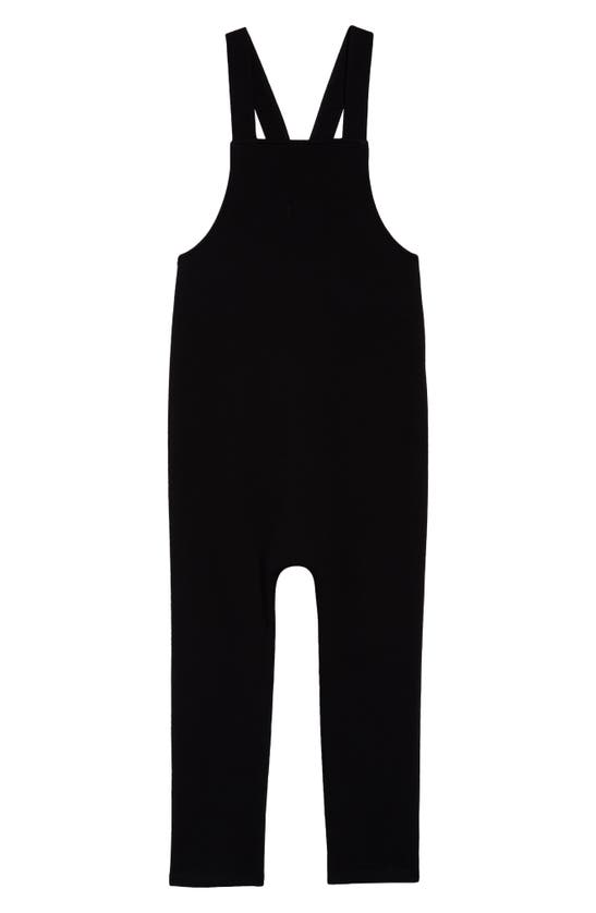 Kid's Everyday Grow With Me Organic Cotton Overalls In Black