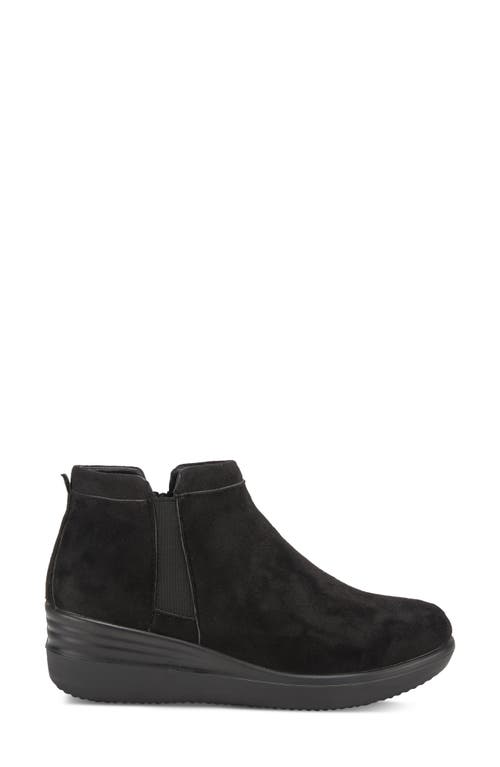 Flexus By Spring Step Norala Waterproof Wedge Bootie In Black