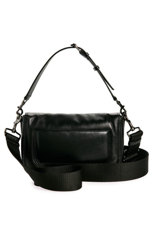 Shop Valentino Garavani All Time Leather Shoulder Bag In Nero