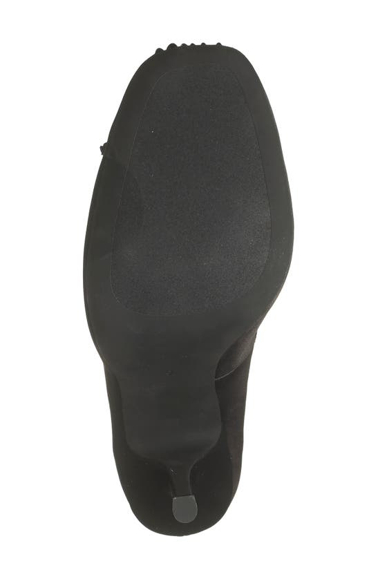 Jeffrey Campbell Nympha Ankle Wrap Pump In Black Satin