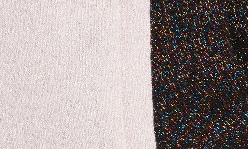 High Heel Jungle Assorted 2-pack Metallic Crew Socks In Multi Black/ Pink