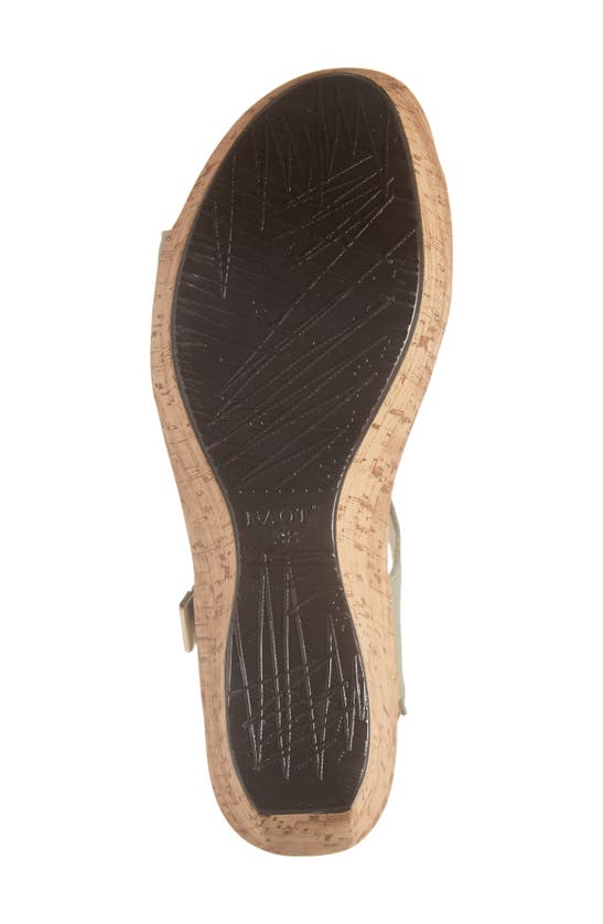 Naot Summer Platform Wedge Sandal In Sage Nubuck