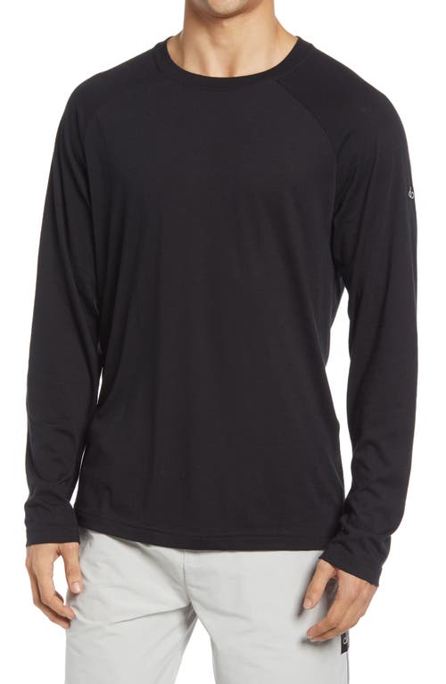 Triumph Raglan Long Sleeve T-Shirt in Black