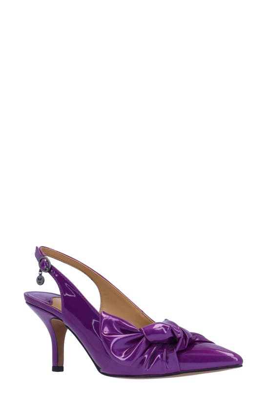 Shop J. Reneé Lenore Pointed Toe Slingback Pump In Purple