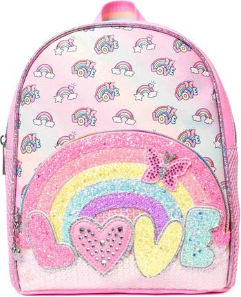 OMG Accessories Kids' Love Rainbow Mini Backpack
