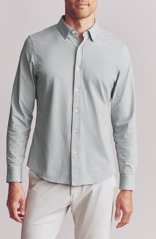 Shop Rhone Commuter Checkered Shirt In Seagrass Green Check