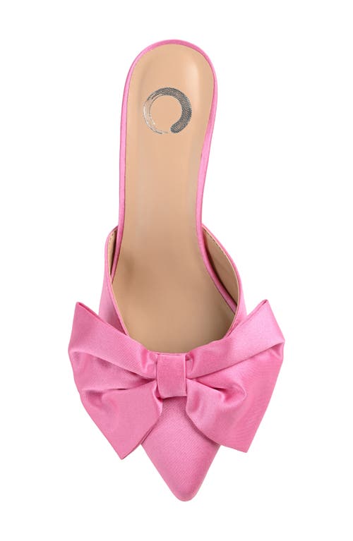 Shop Journee Collection Tiarra Bow Mule In Pink