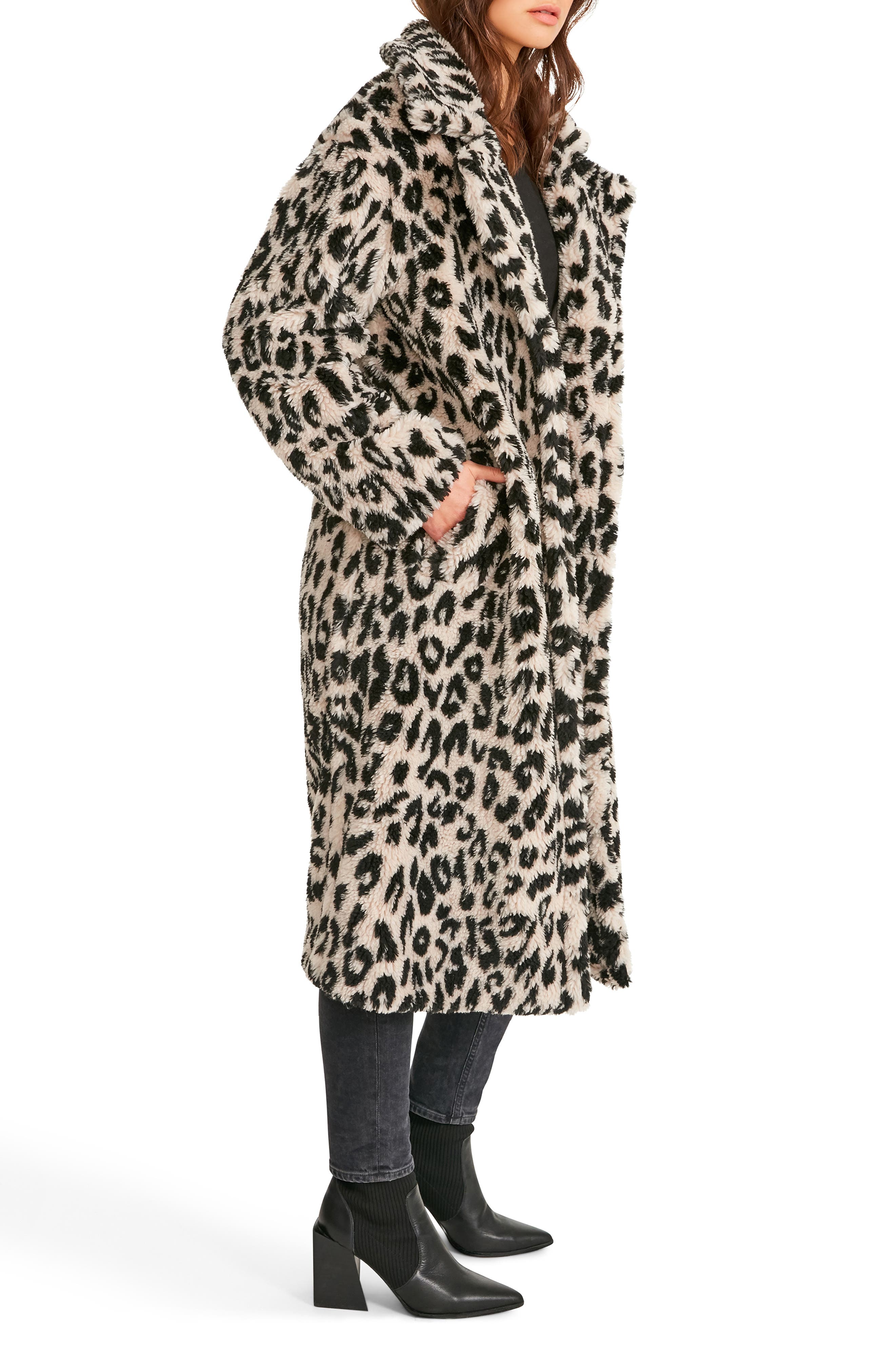 steve madden leopard coat