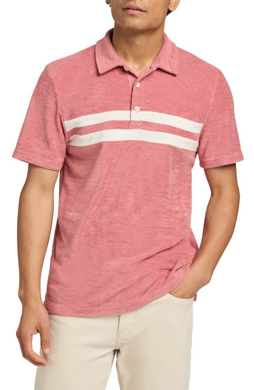 Faherty Cabana Surf Stripe Terry Cloth Polo at Nordstrom,