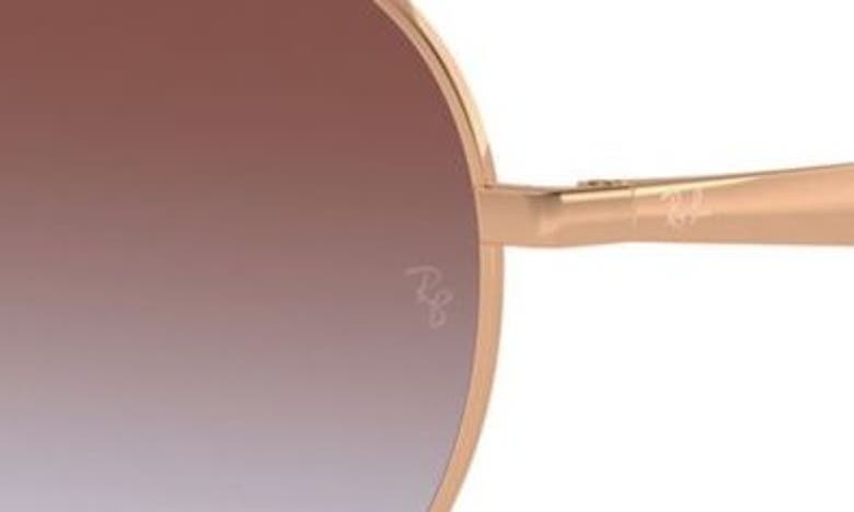 Shop Ray Ban Ray-ban 57mm Phantos Round Sunglasses In Rose Gold