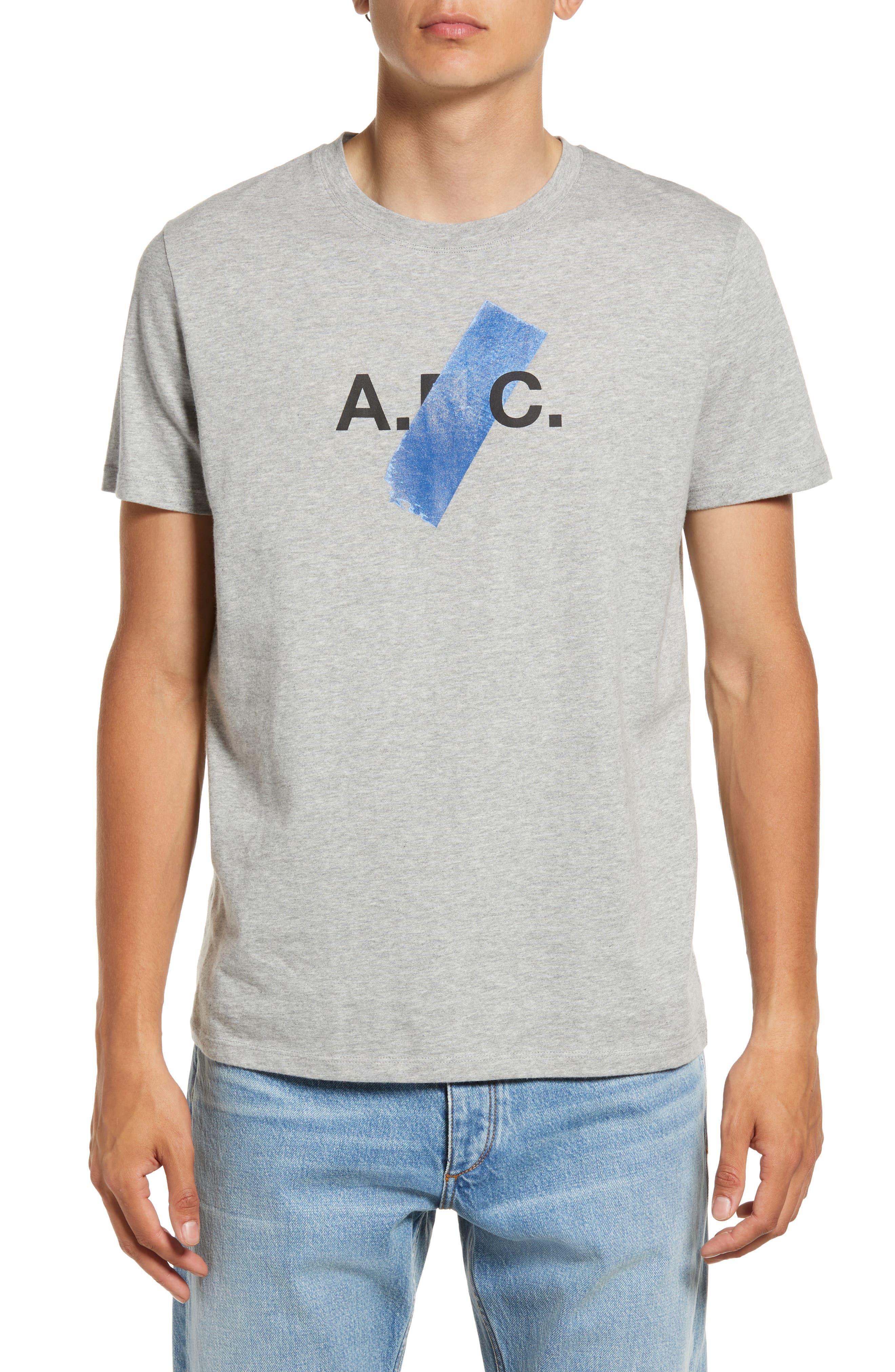 T-shirts A.P.C Cotton Crew-neck T-shirt in Red for Men Save 5% Mens T-shirts A.P.C 