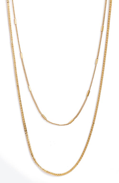 Surfside Layered Chain Necklace in Gold