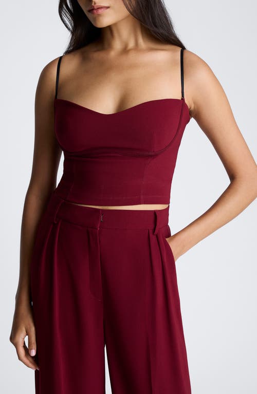 Shop Kenneth Cole Bustier Camisole In Wineberry