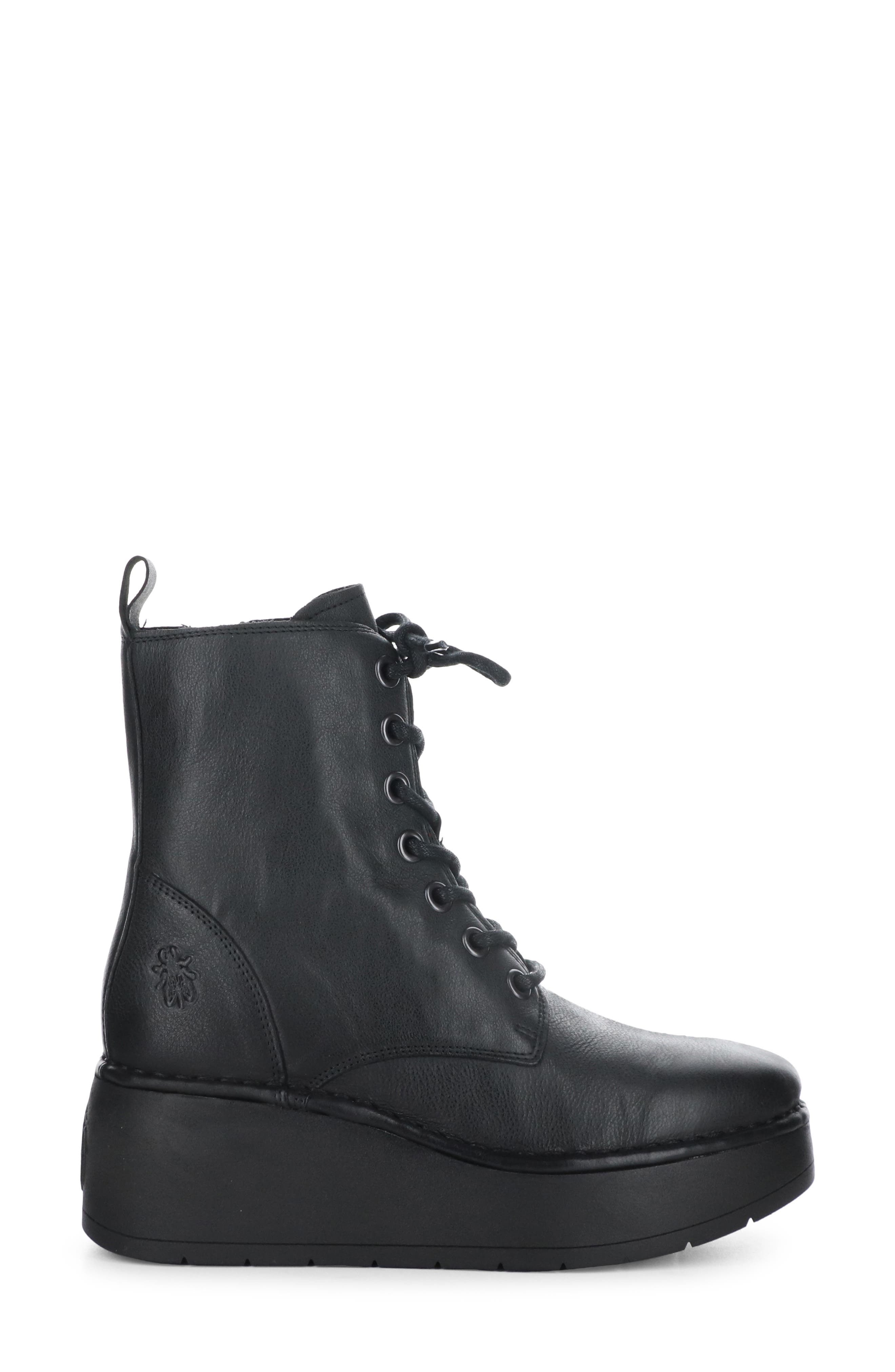 wedge combat boots