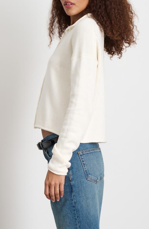 Shop Alex Mill Taylor Cotton & Cashmere Cardigan In Ivory