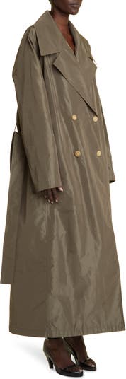 The Row Cadel Oversize Polyester Silk Double Breasted Trench