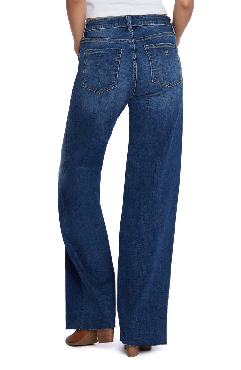 Wash Lab Denim Lila Raw Hem Mid Rise Relaxed Boyfriend Jeans | Nordstrom