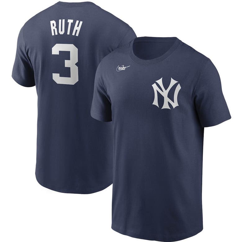 Men's Nike Mickey Mantle New York Yankees Cooperstown Collection Name &  Number Navy T-Shirt