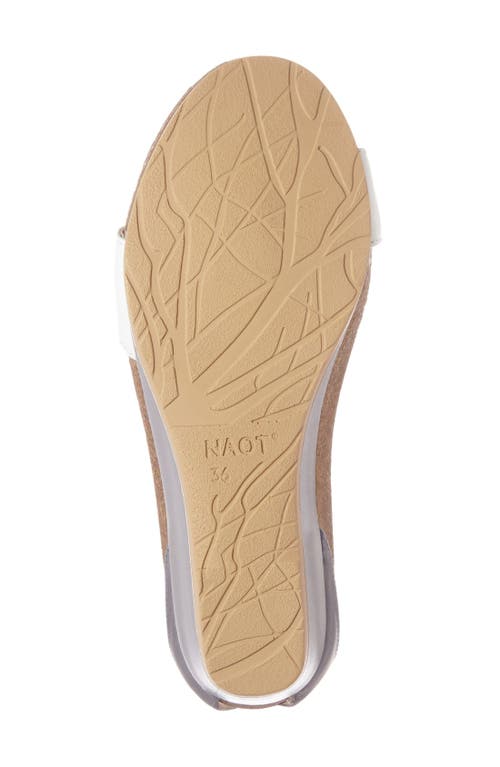Naot 'pixie' Sandal In White/silver Combo Leather