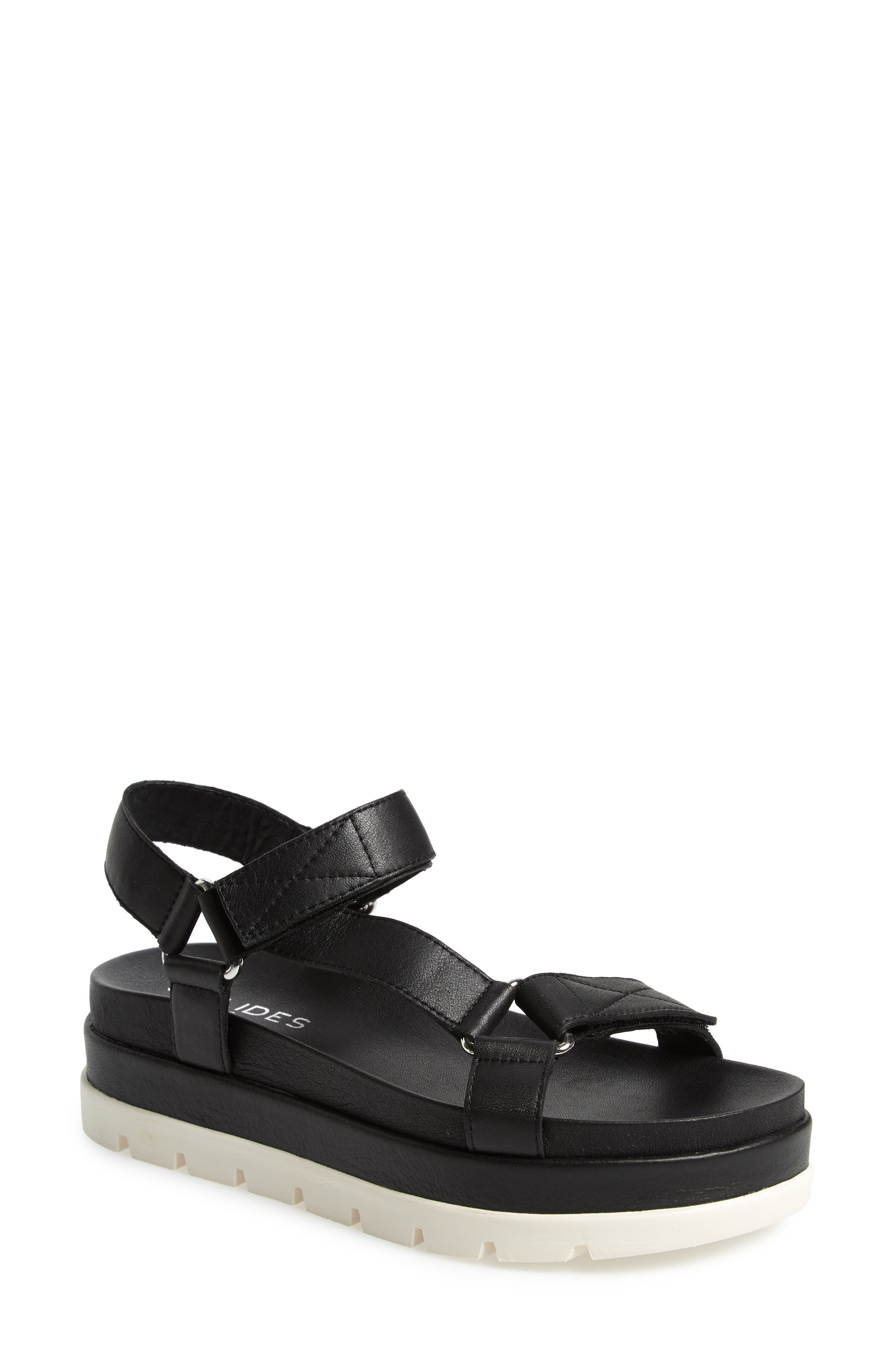 Jslides Blakley Platform Sandal, Black