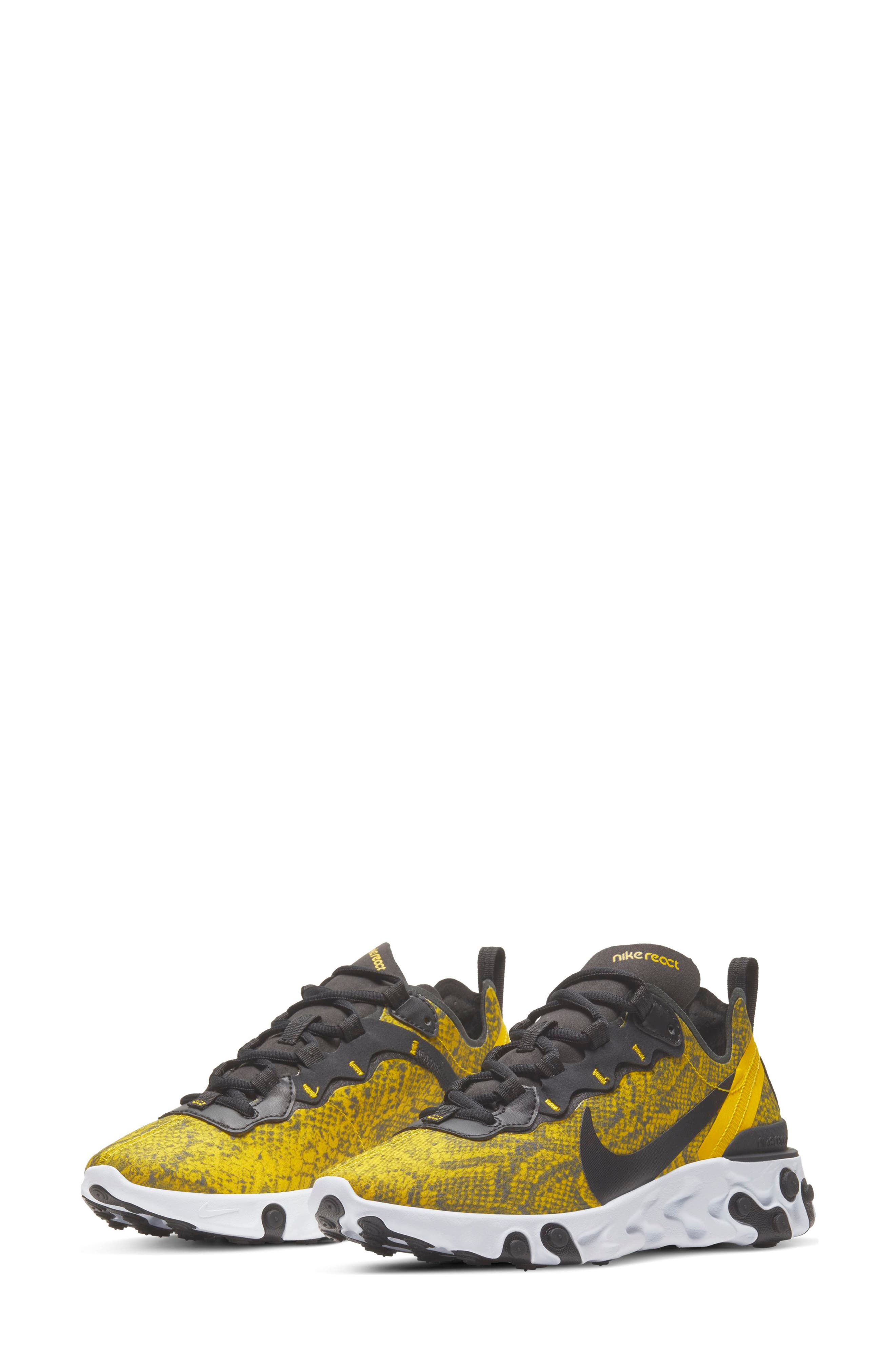 black and yellow womens nikes