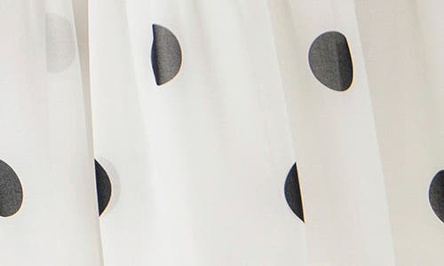 Shop English Factory Polka Dot Midi Dress In White/black