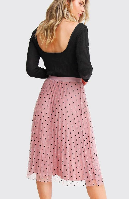 Belle & Bloom Mixed Feeling Reversible Skirt In Pink