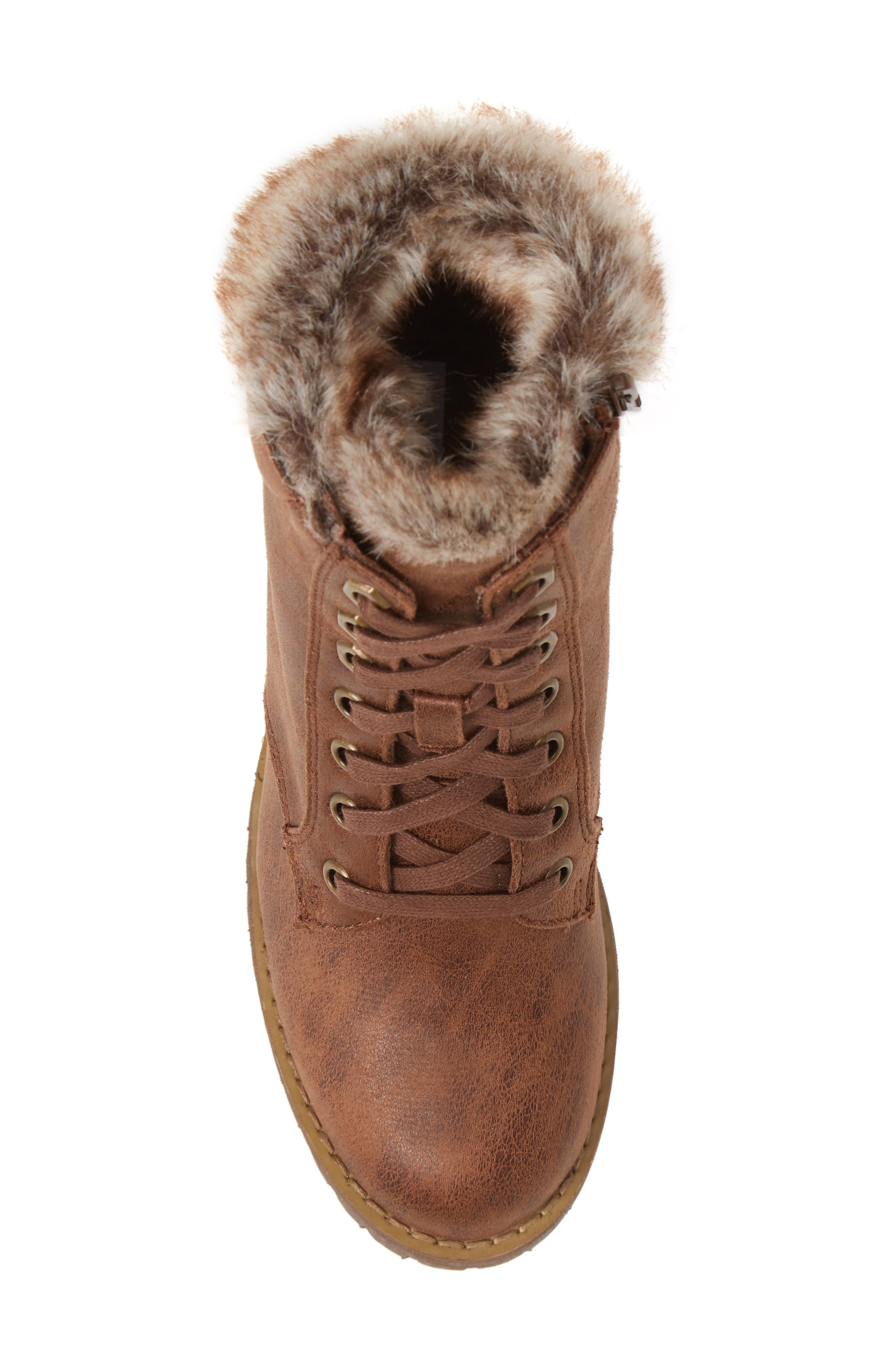 Steve Madden Comfort Faux Fur Trim Bootie Nordstrom Rack