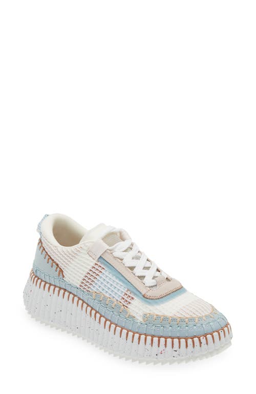 Shop Chloé Nama Platform Sneaker In Delicate Blue