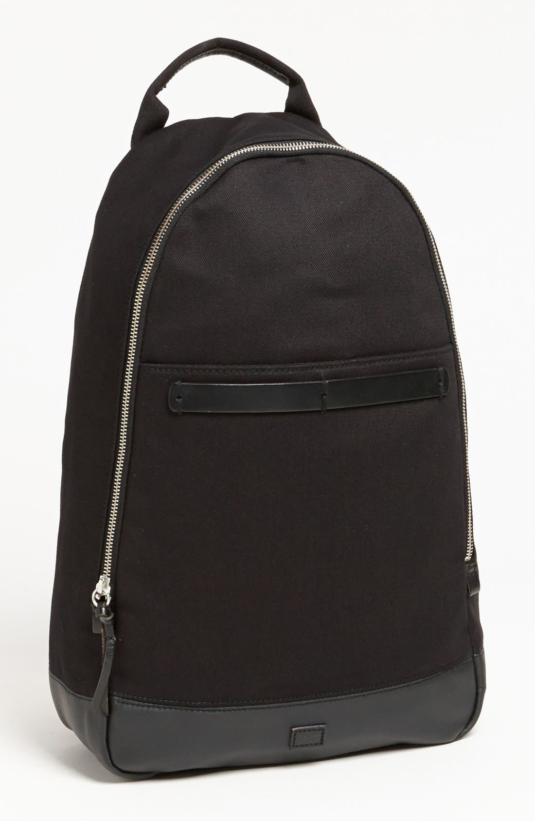 ben sherman leather backpack