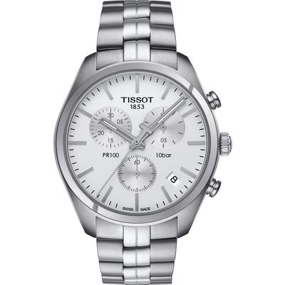 Tissot Pr100 Chronograph Bracelet Watch, 41Mm
