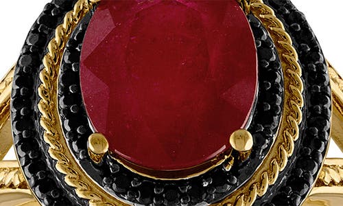 Fzn Ruby Ring In Yellow Gold/ruby