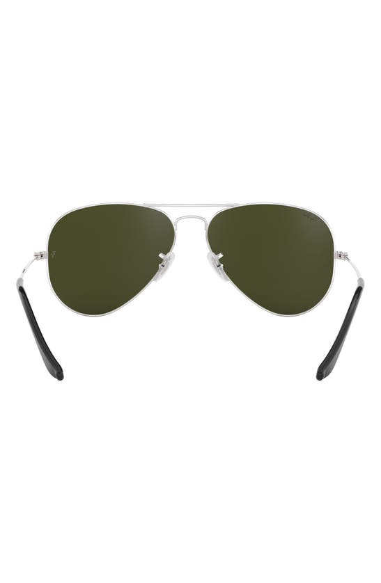 Ray Ban 3025 58mm Classic Aviator Sunglasses In Silver